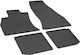 Rigum Set of Front and Rear Mats 4pcs for Fiat 500L 2012+ Black