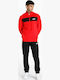 Poly Tracksuit Glossy with Elastic Red / Black