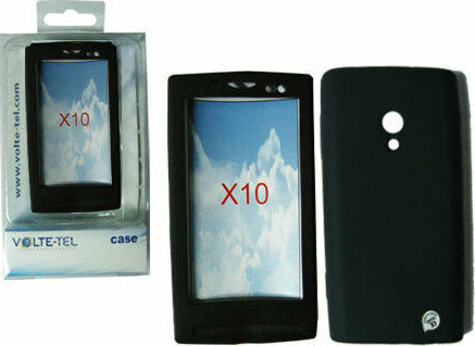 Volte-Tel Back Cover Silicone Black (Nokia X10)