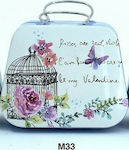 Christening Favor in Small Suitcase made of Metal 7.5x3.5cm