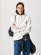 Pepe Jeans Women's Hooded Sweatshirt White