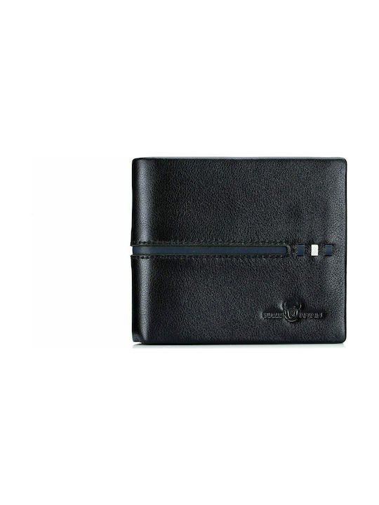 Bull Captain Men's Leather Wallet with RFID Black