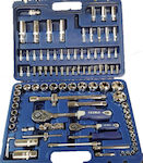 Ehome Σετ Κασετίνα Silver Set Ratchet 1\2" & 1\4" 94pcs CRA-003