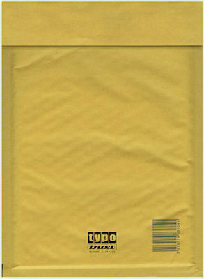 Typotrust Σετ Φάκελοι Τύπου Σακούλα με Φυσαλίδες 10τμχ 10x16.5εκ. σε Κίτρινο Χρώμα 3071