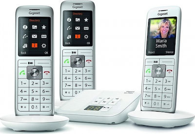 Gigaset CL660A Trio Cordless Phone (3-Pack) with Speaker White