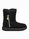 Bailey Kids Boots with Zipper Black