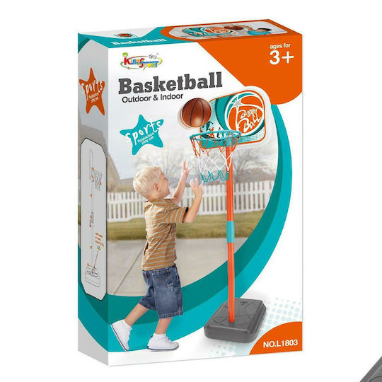 Blue Toys Outdoor Basketball Hoop with Stand & Ball