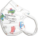 Max Barbeador Max-06D Butterfly Μάσκα Προστασίας FFP2 για Παιδιά με Αεροπλανάκια 1τμχ