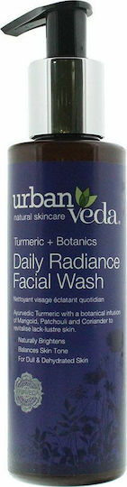 Urban Veda Tumeric + Botanics Daily Radiance Facial Wash Cream Cleansing Face 150ml