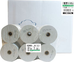 Typotrust Cash Register Paper Tape W57xD80mm 65m 48gr/m² 48pcs