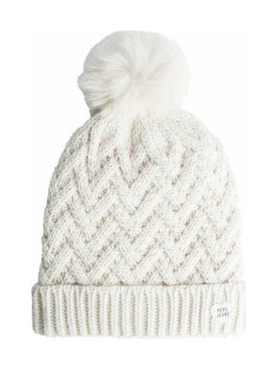 Pepe Jeans Kids Beanie Knitted Beige