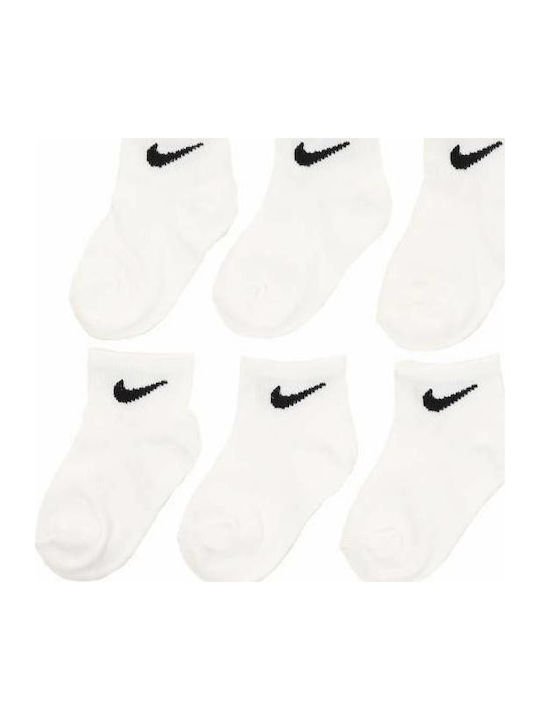 Nike Șosete Scurte Sportive pentru Copii Albe 6 Perechi