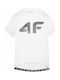 4F Men's Short Sleeves Cycling Jersey White