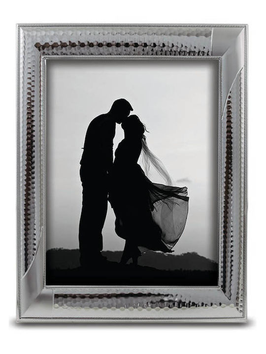 Slevori Tabletop Rectangle Wedding Crown Case / Photo Frame Silver 25x20cm