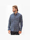 Men's Shirt Floral dark blue