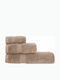 Nef-Nef Homeware Badehandtuch Aegean 80x160εκ. Mocca Gewicht 705gr/m²