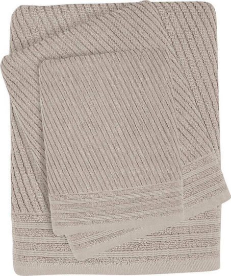 Das Home 3-tlg. Set Badetücher 0579 Beige Täglich Gewicht 550gr/m²