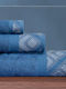 Lino Home Bath Towel Set 3pcs Mareta Blue Weight 500gr/m²