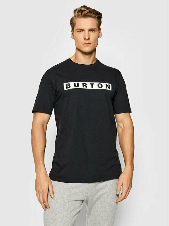 Burton Ανδρικό T-shirt Μαύρο με Λογότυπο
