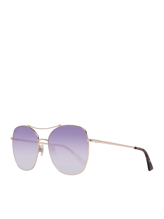 Web Unisex Ochelari de soare cu Auriu Cadru și Violet Lentilă WE0245 33Z