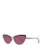 Web Women's Sunglasses with Black Frame and Purple Lens WE0272 01Z