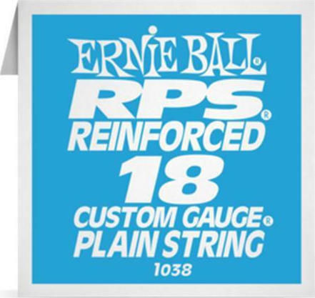 Ernie Ball RPS Verstärkte Einzeln Stahl E-Gitarrensaiten 18