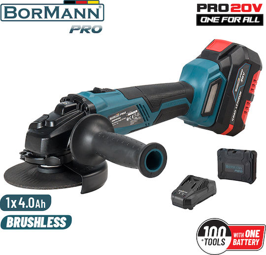 Bormann Pro BBP5130 Grinder 125mm Battery Brushless 1x4Ah