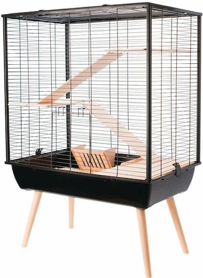 Zolux Cosy Cage for Large Rodents Rodent Cage Black 78x48x110cm