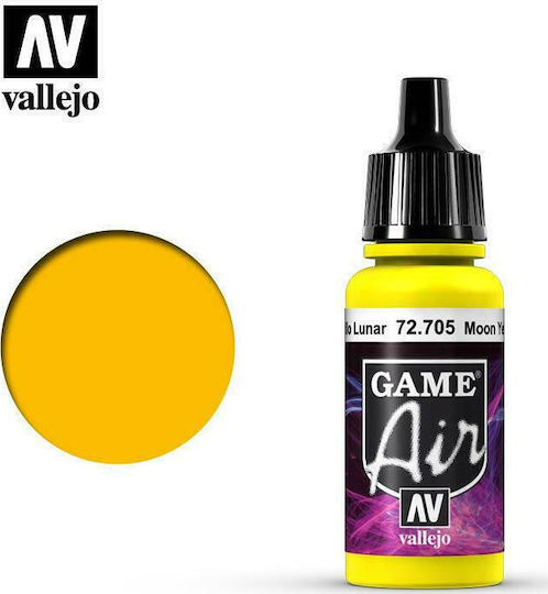 Acrylicos Vallejo Game Air Model Making Paints Moon Yellow 17ml