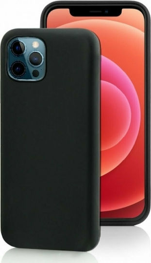 Fonex 0.6mm Umschlag Rückseite Silikon 0.6mm Schwarz (iPhone 12 Pro Max)
