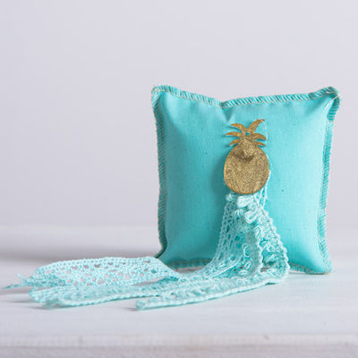 Christening Favor with Cushion made of Fabric