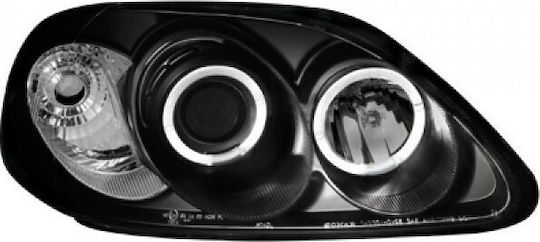 Dectane Μπροστινά Φανάρια Angel Eyes Honda Civic 1996-1999 2τμχ