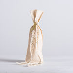 Christening Favor in Pouch Ecru made of Fabric