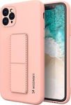 Wozinsky Kickstand Flexible Silicone Back Cover Pink (iPhone 11 Pro Max)