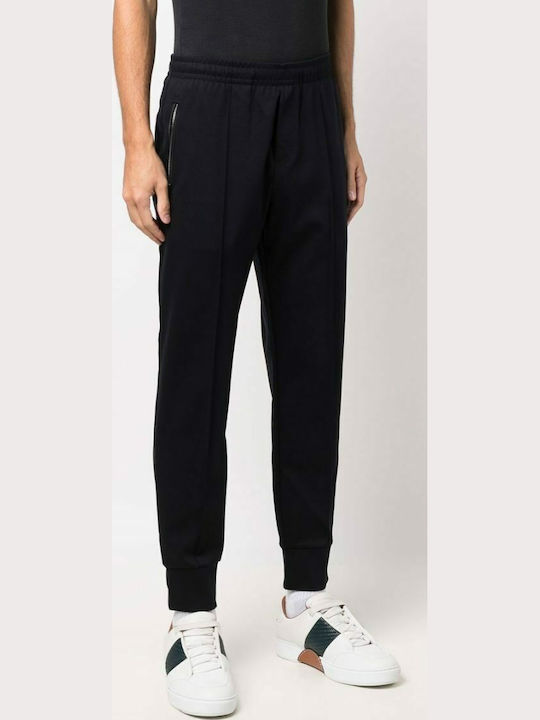 Sweatpants with Elastic Navy Blue