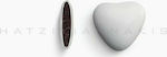 Χατζηγιαννάκης Κουφέτα Καρδιά Μεγάλη σε Σχήμα Καρδιές με Γεύση Σοκολάτα Λευκό Ματ 1000gr