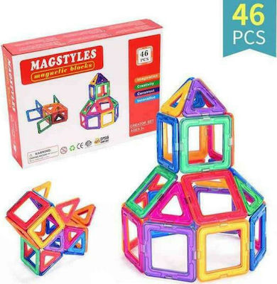 Magnetic Construction Toy Μαγνητικά Κομμάτια 46τμχ Kid 3++ years