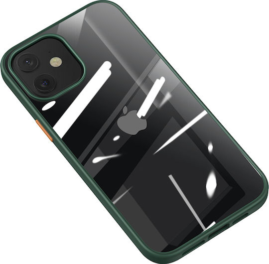 Usams Janz Umschlag Rückseite Kunststoff 2mm Dark Green (iPhone 12 Pro Max)