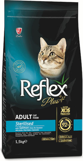 Reflex Plus Adult Sterilised Ξηρά Τροφή για Ενήλικες Στειρωμένες Γάτες με Σολομό 8kg