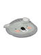 Loco Koala Kinder Teppich Gray Rund mit Durchmesser 85cm