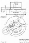 Brembo Brake Discs Front for Citroen AX