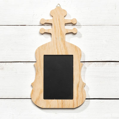 Christening Favor with Decorative Item Μαυροπίνακας made of Wood