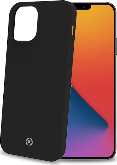 Celly Cromo Back Cover Silicone Black (iPhone 12 mini)