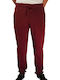 Pantaloni de trening cu Elastic Burgundy
