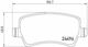 Brembo Σετ Τακάκια Πίσω για Ford Galaxy Jaguar MK II Land Rover Freelander Volvo S60 / S80 / V60 / V70