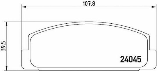 Brembo Спирачна накладка Задни за Mazda 323 / Премация / RX-7