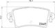 Brembo Σετ Τακάκια Πίσω για Nissan Interstar Opel Movano Renault Master