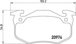 Brembo Спирачна Накладка Отзад Brembo Спирачна Накладка Отзад