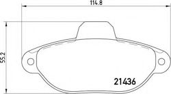 Brembo Brake Pad Rear for Fiat Punto