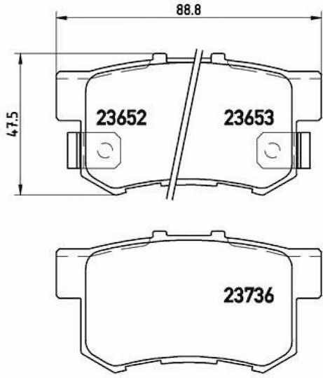 Brembo Brake Pad Rear
